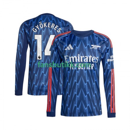 Fotballdrakt Arsenal Viktor Gyokeres 14 Bortetrøye 2025-2026 Langermet